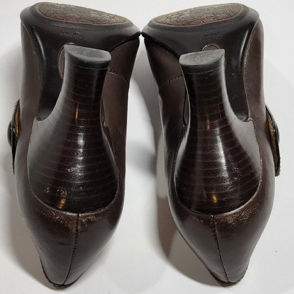 Sofft Mary Jane Carma Brown Leather Comfort Pumps Women's Size 8 - Picture 5 of 7